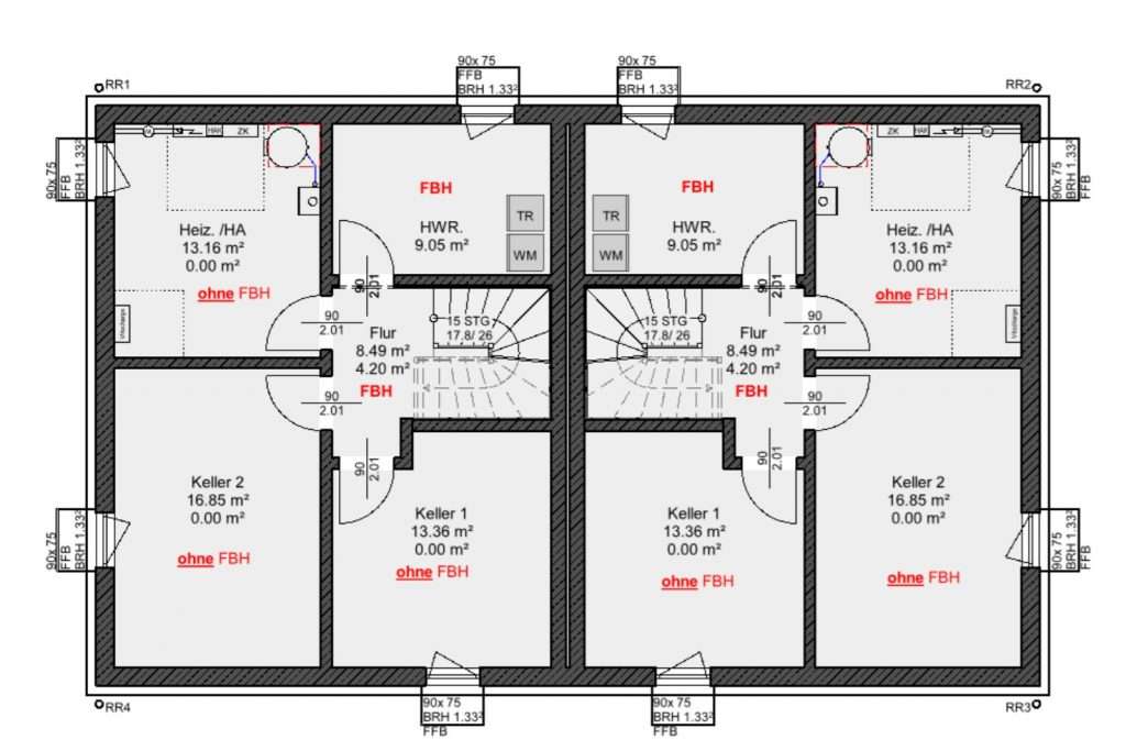 DHH Grafing Keller Haus bauen