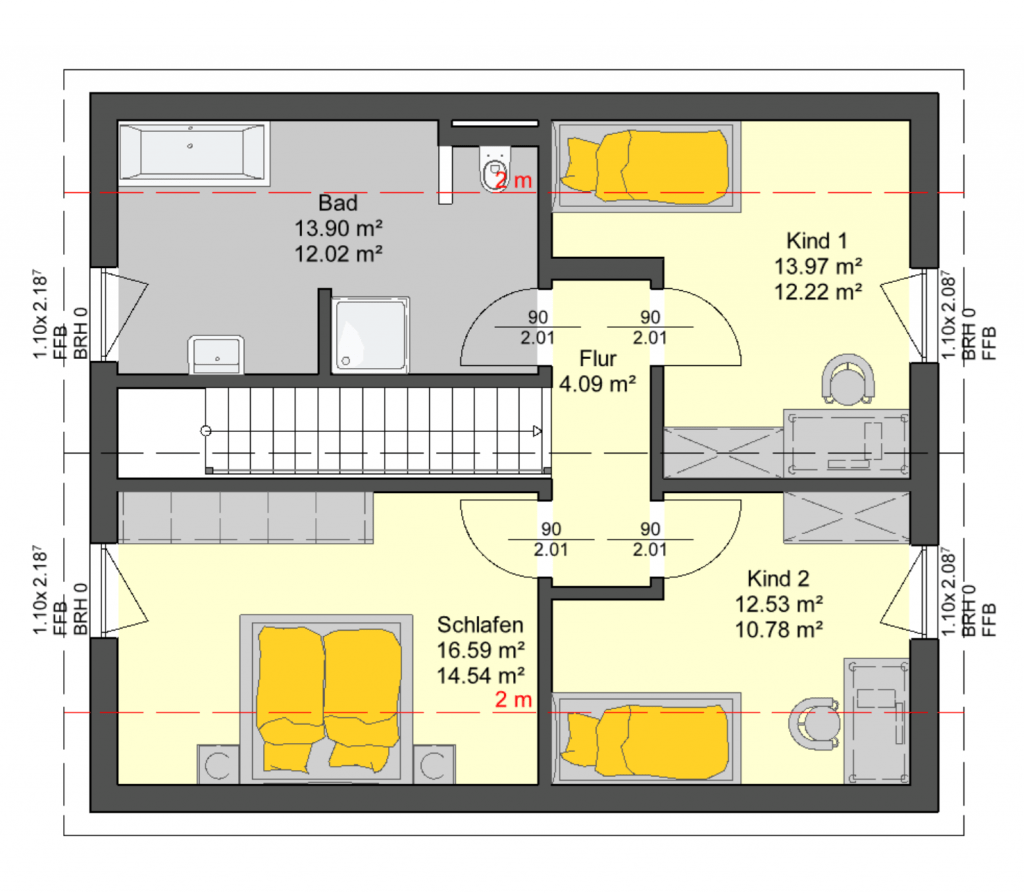 Obergeschoss EFH Offendorf