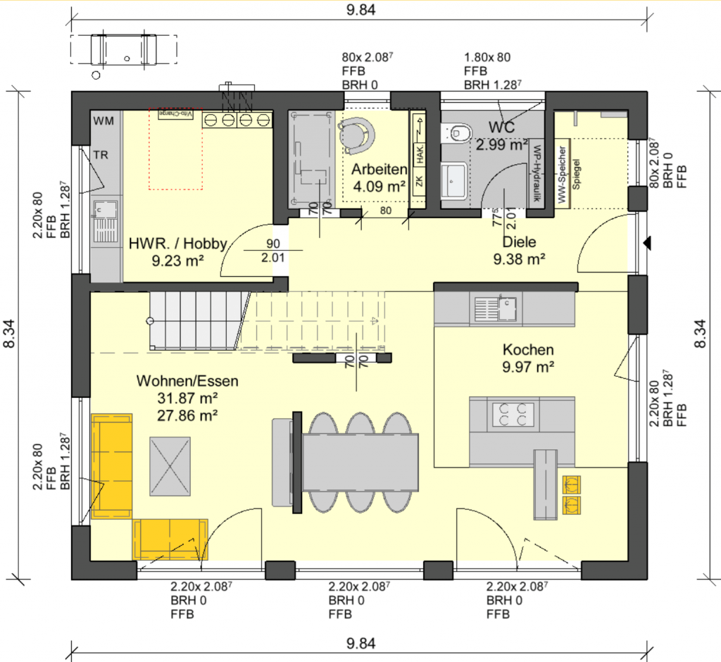 Erdgeschoss EFH Offendorf