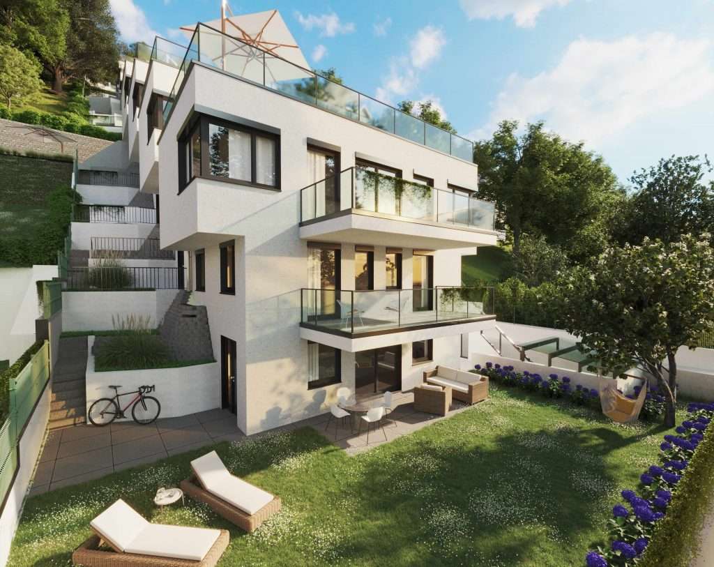 Reihenhausanlage Wien Kapitalanlage Garten